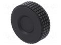 Knob; Ø: 39.5mm; H: 24mm; technopolymer PP; Ømount.hole: 6mm; MBT-B ELESA+GANTER MBT.40B-6-C9