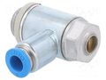 Throttle-check valve; 0.2÷10bar; zinc casting chrome; 400l/min FESTO GRLA-1/4-QS-6-D