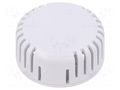 Enclosure: for alarms; Z: 20.3mm; ABS; white; 1551V; vented; Ø: 45mm HAMMOND HM-1551V11WH