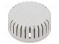 Enclosure: for alarms; Z: 20.3mm; ABS; grey; 1551V; vented; Ø: 45mm HAMMOND HM-1551V11GY