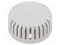 Enclosure: for alarms; Z: 20.3mm; ABS; grey; 1551V; vented; Ø: 45mm HAMMOND HM-1551V11GY
