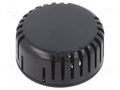 Enclosure: for alarms; Z: 20.3mm; ABS; black; 1551V; vented; Ø: 45mm HAMMOND HM-1551V11BK