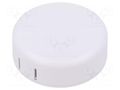 Enclosure: for alarms; Z: 20.3mm; ABS; white; 1551SNAP; Ø: 60mm; IP30 HAMMOND HM-1551SNAP12WH