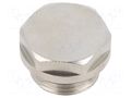 Hexagon head screw plug; with seal; nickel plated brass HUMMEL HUMMEL-2500380001