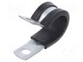 Fixing clamp; ØBundle : 16mm; steel; Cover material: EPDM HUMMEL HUMMEL-1574166000