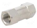 Check valve; Working press: 2÷8bar; nickel plated brass PNEUMAT 6062-1/4