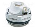 Breather cap; nickel plated brass,polyamide; Ext.thread: G 1/2" HUMMEL HUMMEL-2537120001