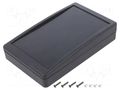 Enclosure: desktop; X: 90mm; Y: 144mm; Z: 30mm; ABS; black SUPERTRONIC PP081N