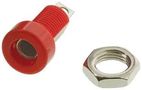 BANANA JACK, 15A, STUD, RED 1509-102