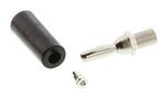 BANANA PLUG, 15A, STUD, BLACK 212-103