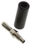 BANANA PLUG, 25A, STUD, BLACK 285-103