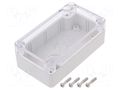 Enclosure: multipurpose; X: 65mm; Y: 115mm; Z: 40mm; polycarbonate GAINTA G203C-IP67