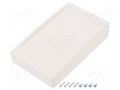 Enclosure: desktop; X: 90mm; Y: 144mm; Z: 30mm; ABS; white SUPERTRONIC PP082W