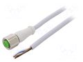 Cable: for sensors/automation; M12; PIN: 4; straight; 20m; plug MURRELEKTRONIK 7014-12221-2142000