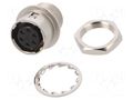 Connector: circular; push-pull; socket; PIN: 6; 2A; HR10; soldering HIROSE HR10A-7R-6S-73