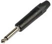 PLUG, 6.35MM, BLACK/NICKEL, 2POLE NP2X-BAG