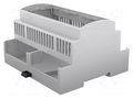 Enclosure: for DIN rail mounting; Y: 90.5mm; X: 106.3mm; Z: 62mm ITALTRONIC IT-25.0602000.BL
