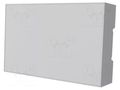 Enclosure: for DIN rail mounting; Y: 90mm; X: 142mm; Z: 32mm; grey ITALTRONIC IT-35.0814000.BL
