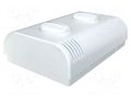 Enclosure: wall mounting; X: 80mm; Y: 120mm; Z: 33.2mm; ABS; white ITALTRONIC IT-61.6053103