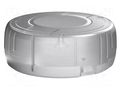 Enclosure: for alarms; Z: 40mm; ABS; semi-transparent; Ø: 95mm ITALTRONIC IT-61.6100003