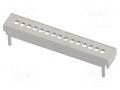 Terminals cover; grey; Holes no: 15 ITALTRONIC IT-P05050251T.BL