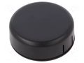 Enclosure: for alarms; Z: 20.3mm; ABS; black; 1551SNAP; Ø: 60mm; IP30 HAMMOND HM-1551SNAP12BK