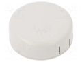 Enclosure: for alarms; Z: 20.3mm; ABS; grey; 1551SNAP; Ø: 60mm; IP30 HAMMOND HM-1551SNAP12GY