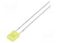 LED; yellow; rectangular; 2x4x5mm; 330÷500mcd; 100°; Front: flat OPTOSUPPLY OSY5JA7YA4B