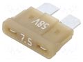 Fuse: fuse; 7.5A; 58VDC; automotive; 19.3mm; tin alloy ESKA 340026-58V