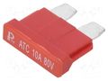 Fuse: fuse; 10A; 80VDC; automotive; 19mm; copper; tinned ESKA 340027-80V