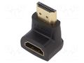 Adapter; HDMI socket,HDMI plug 90° up/down; black VENTION AIOB0