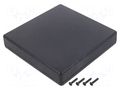 Enclosure: multipurpose; X: 125mm; Y: 125mm; Z: 25mm; TW; ABS; black TAKACHI TKC-TW13-3-13B