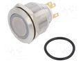Switch: vandal resistant; Pos: 2; SPDT; 3A/220VAC; 5A/24VDC; IP65 ONPOW LAS1GQ25-11EY12VS