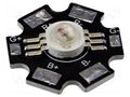 Power LED; RGB; STAR; 140°; λd: 467nm,523nm,622nm; 3W; Ø22.5mm IPIXEL LED M018001MA3PZ