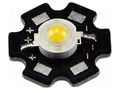 Power LED; white warm; STAR; 1W; 3000-3300K; 160÷200lm; 140°; Ø20mm IPIXEL LED M020001MA1LZ-WW