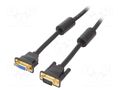 Cable; D-Sub 15pin HD socket,D-Sub 15pin HD plug; black; 3m VENTION DAGBI