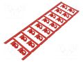 Markers; 3.5÷7mm; polyamide 66; red; -40÷100°C; snap fastener; SFC WEIDMÜLLER WM-1025240000