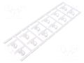 Markers; 3.5÷7mm; polyamide 66; white; -40÷100°C; snap fastener WEIDMÜLLER WM-1025310000