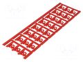 Markers; 4÷6mm; polyamide 66; red; -40÷100°C; snap fastener; SFC WEIDMÜLLER WM-1062080000