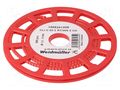 Markers; Marking: 2; 1.3÷3mm; PVC; red; -30÷80°C; leaded; CLI C; reel WEIDMÜLLER WM-1568241509