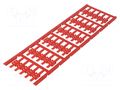 Markers; 2÷3.5mm; polyamide 66; red; -40÷100°C; snap fastener; SFC WEIDMÜLLER WM-1805740000