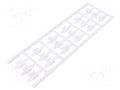 Markers; 3÷5mm; polyamide 66; white; -40÷100°C; snap fastener; SFC WEIDMÜLLER WM-1805870000