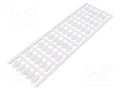 Markers; 1.5÷2.5mm; polyamide 66; white; -40÷100°C; snap fastener WEIDMÜLLER WM-1813190000