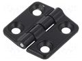 Hinge; Width: 29mm; zinc and aluminium alloy; black; H: 30mm RST ROZTOCZE 3.ZN10.001