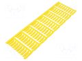 Markers; 3÷3.7mm; polyamide 66; yellow; -40÷100°C; push-in; SFR WEIDMÜLLER WM-1318760000