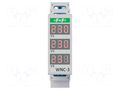 Voltmeter; digital,mounting; 80÷500V; for DIN rail mounting F&F WNC-3