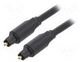 Cable; Toslink plug,both sides; 3m; Plating: gold-plated; black VENTION BAEBI