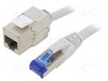 Extender Ethernet; S/FTP; Cat: 6a; RJ45 socket,RJ45 plug; Cu; 10m LOGILINK CC5092S