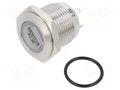 Switch: vandal resistant; Pos: 2; SPST-NO; 2A/48VDC; IP65; OFF-(ON) E-SWITCH PV6F240SS-331