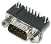 D-SUB CONN, PLUG, 9POS, THROUGH HOLE 2301843-2